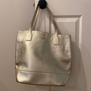 Gold Tory Burch bag